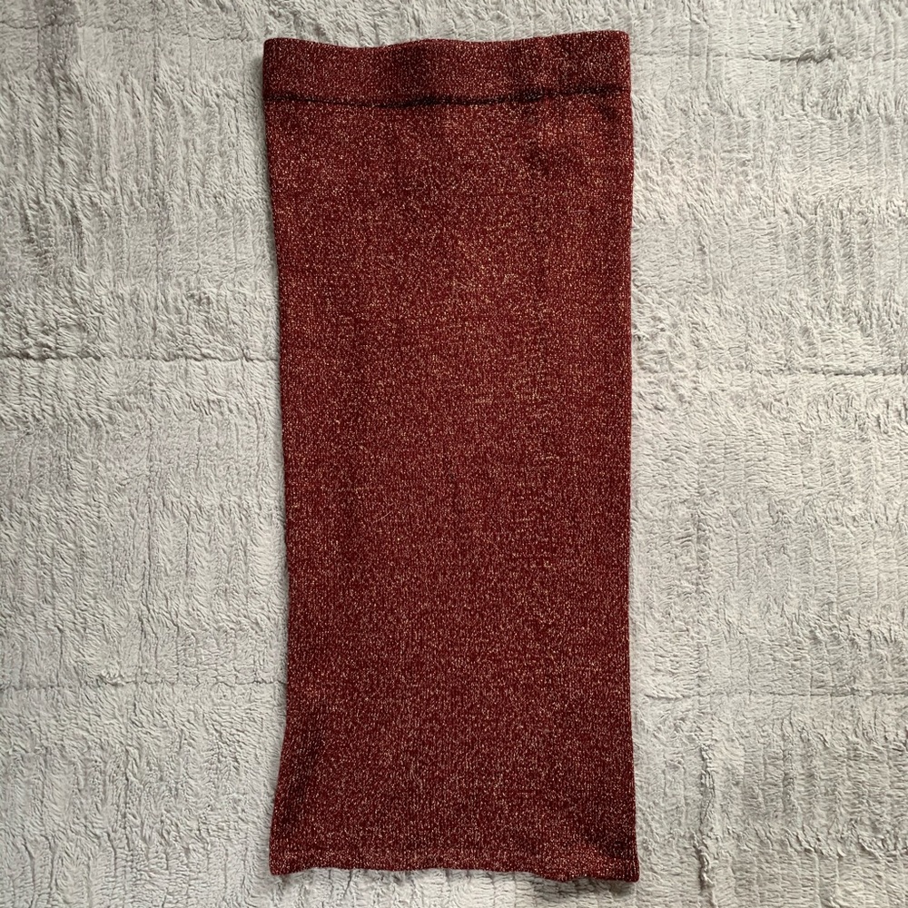 🤑5/$10🤑 Forever21 Burgundy High waist skirt